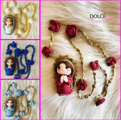 Handmade Crochet Rosary – Our Lady of Guadalupe