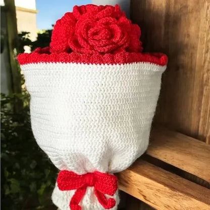 Handmade Lady of Guadalupe reversible magic bouquet made with crochet